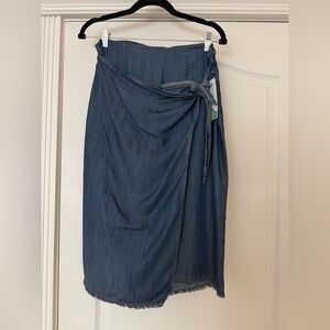 Denim Wrap Skirt Tribal Jeans.